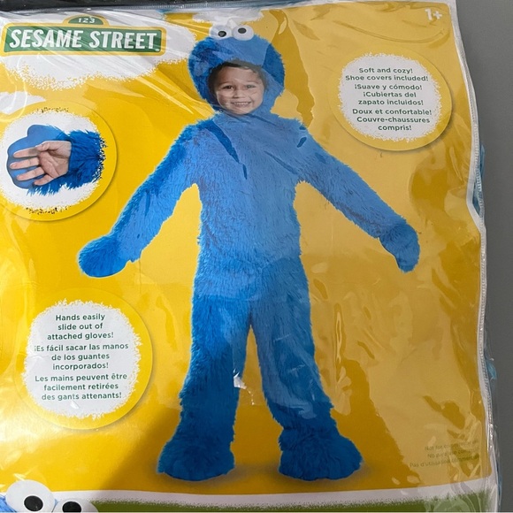 3/25$(Mix) Sesame Street Cookie Monster Infant Costume Blue 12-18 months NWT - Picture 2 of 9